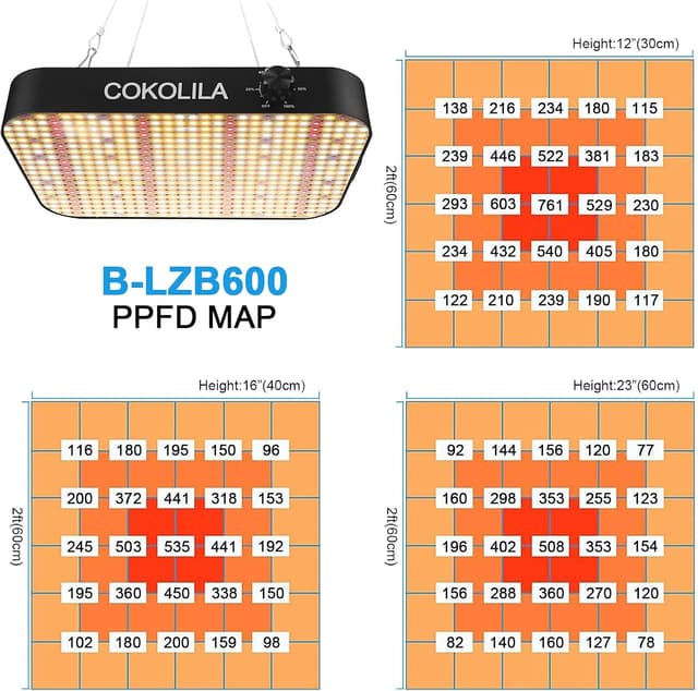 Thumbnail 2 de COKOLILA Lampara cultivo LED regulable 600W