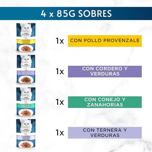 Thumbnail 1 de Purina Gourmet Perle Mini Filetes en Salsa 48 sobres 🐱