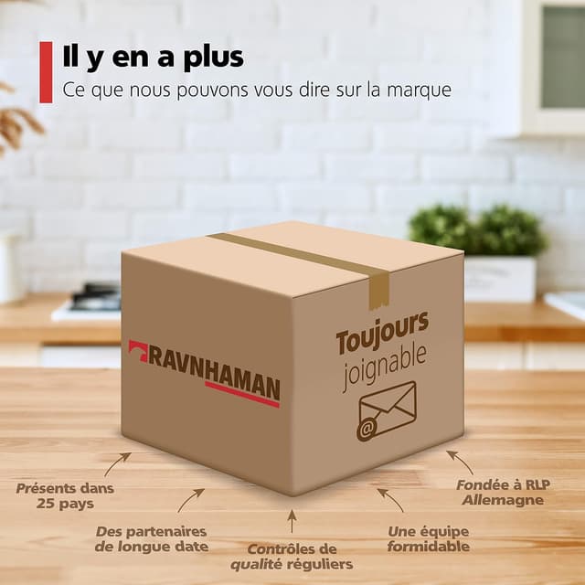 Thumbnail 6 de RAVN HAMAN Set de 4 roulettes pivotantes pivotantes 75 mm avec frein, charge jusqu’à 50 kg par roue