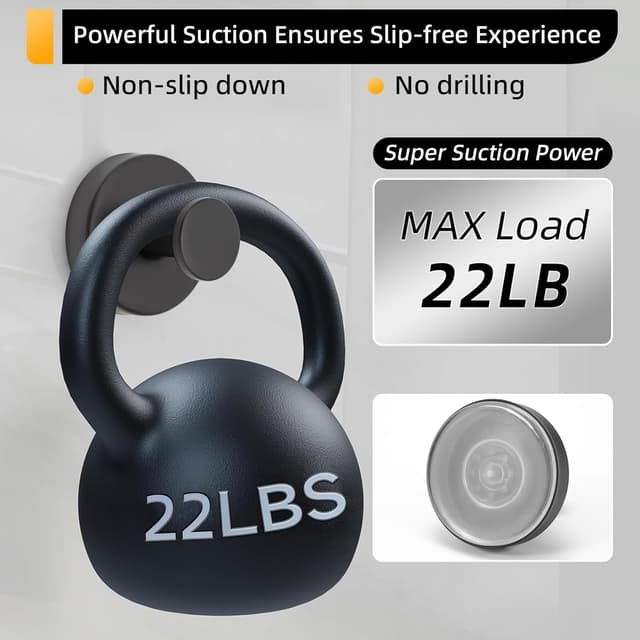 Thumbnail 4 de Stainless Steel Suction Hooks 22lbs