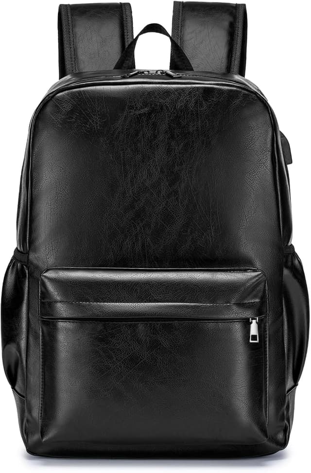 Detalle de BAGZY Laptop Backpack for Men (15.6-inch) Waterproof Travel Bag with USB Port, 40x30x15 cm