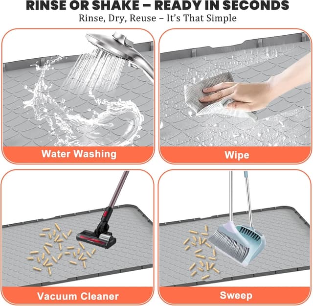 Thumbnail 4 de Silikon Katzenklo Matte XXL 88 × 56 cm Katzenstreu-Matte 🐱