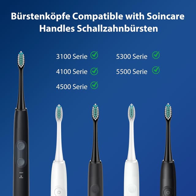 Detalle 2 de Rebeool 16 Ersatzbürsten für Sonicare