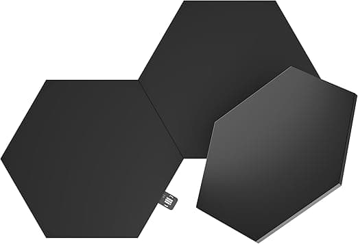 Imagen de Nanoleaf Shapes Hexágonos Ultra Black, Multicolor - Paquete de 3 🌈 en OfertitasTOP