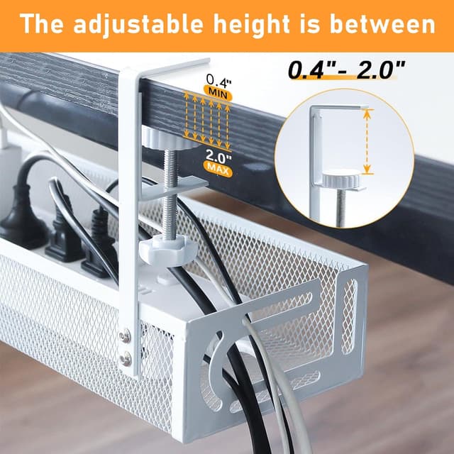 Detalle de Tivddikun Cable Management 25" under-desk organiser