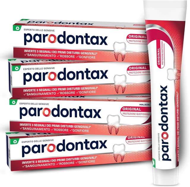 Detalle de Parodontax Dentifricio Original 4 x 75 ml 🪥