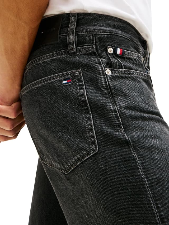 Detalle de Tommy Hilfiger Regular Straight Dover Dex Black per uomo