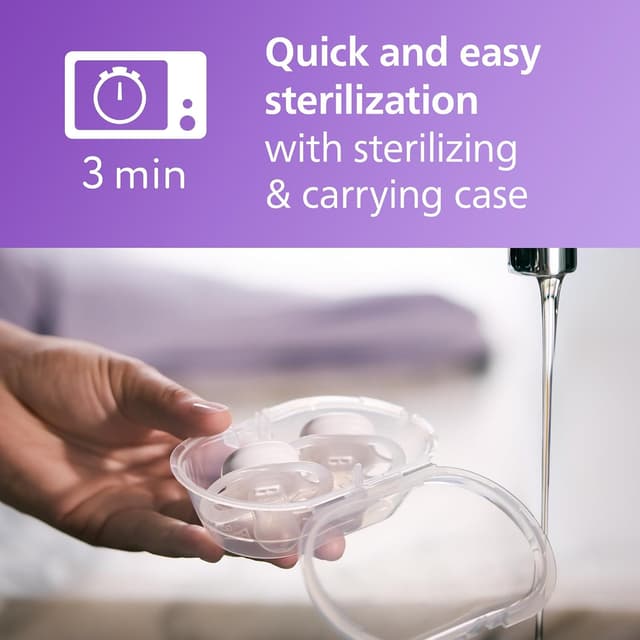 Detalle de Philips Avent Ultra Start Nighttime Soothers (SCF075/07) – Glow-in-the-dark orthodontic dummies, 2 pack