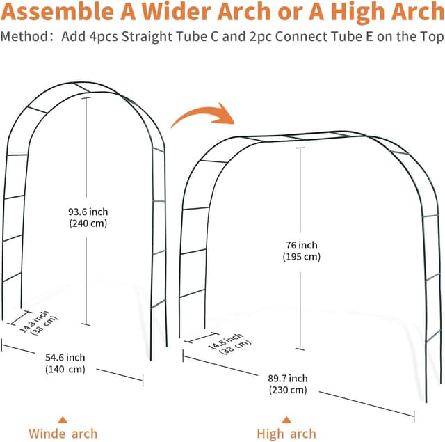 Thumbnail 6 de Mr. Ton Garden Arch – Arco di nozze da giardino per interni ed esterni, pergolato con supporto per piante rampicanti