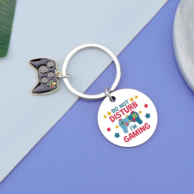 Detalle de Vadaka Gamer Gifts game keychain (stainless steel) for men, gamers and game lovers