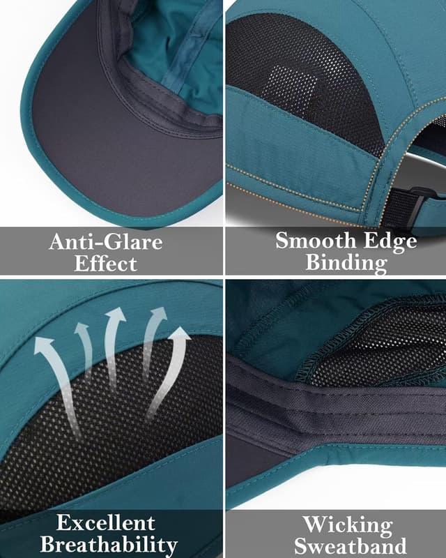 Detalle 2 de GADIEMKENSD Unstructured Quick-Dry Sports Cap – unisex Outdoor-Kappe mit UPF 50+