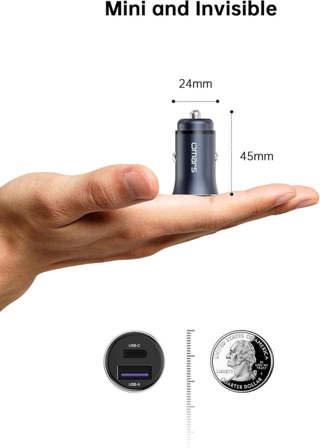 Detalle 2 de Omars Chargeur de Voiture USB 35W
