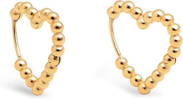 Imagen de SINGULARU Cora Dots orecchini in acciaio placcato oro 18Kt 💍 en OfertitasTOP