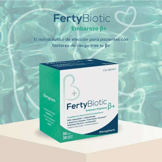 Thumbnail 1 de FertyBiotic Embarazo ß+ complemento embarazo 60 unidades