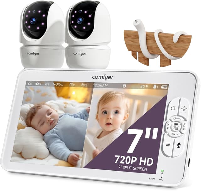 Detalle de Comfyer 7" Split-Screen Baby Monitor
