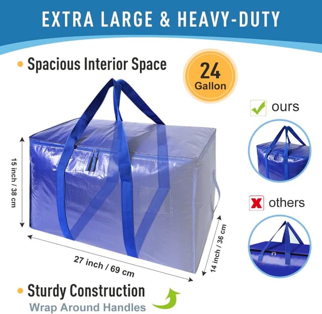 Detalle 2 de Heavy Duty Moving Bags Set of 6