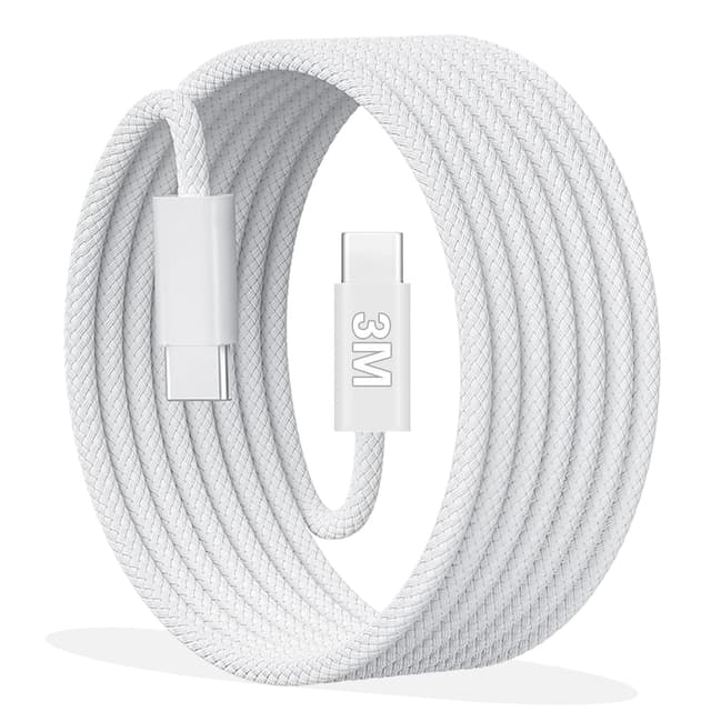Detalle de USB‑C Kabel 3 m: Xiaomi Schnellladekabel USB‑C auf USB‑C (PD/QC/PPS, bis 60 W)