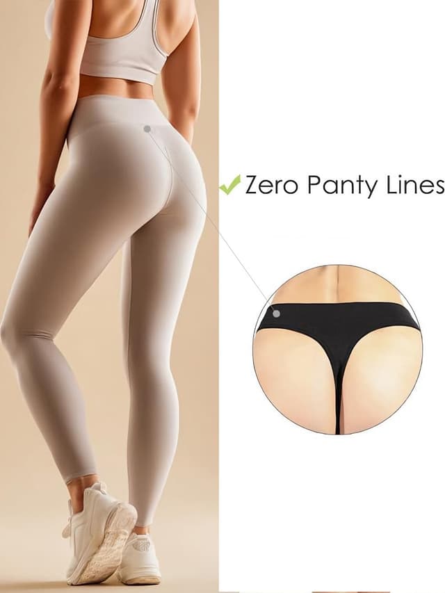Detalle 1 de GRANKEE String Tanga High Waist 6er-Multipack