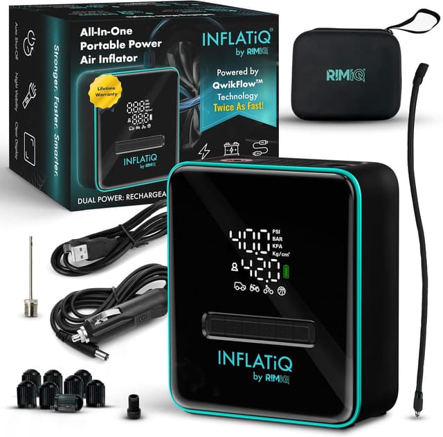 Imagen de RIMiQ INFLATiQ Tire Inflator for Cars and Bikes en OfertitasTOP