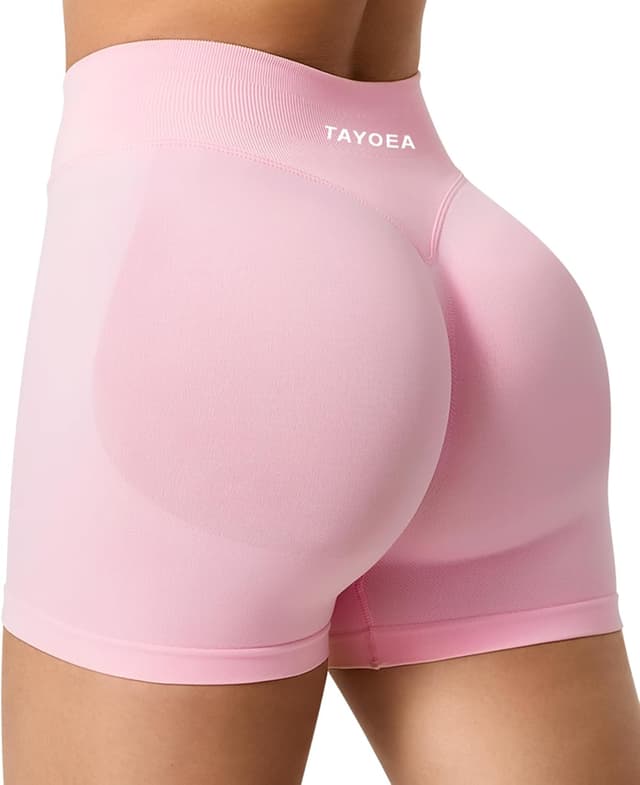 Detalle 2 de TAYOEA Sport Shorts Damen Scrunch Push Up 4,5 Zoll