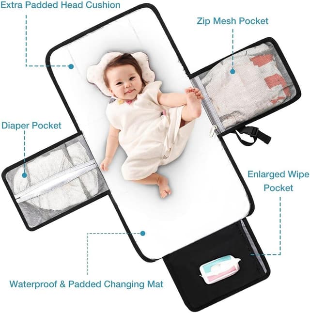 Detalle de Lekebaby changing mat travel 63 x 35 cm