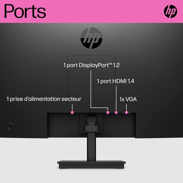 Thumbnail 6 de HP V24ie G5 écran PC 23.8" Full HD