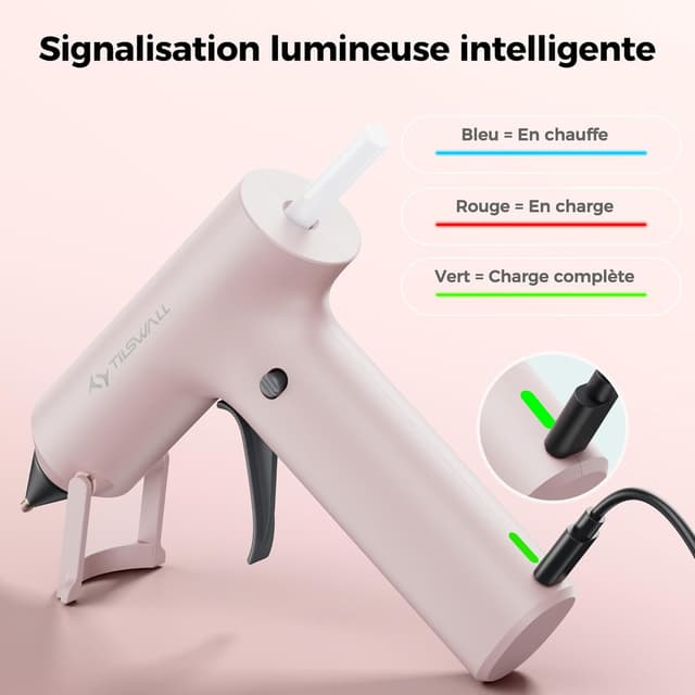 Detalle 2 de Kabellose Mini-Heißklebepistole 20x 7×140 mm