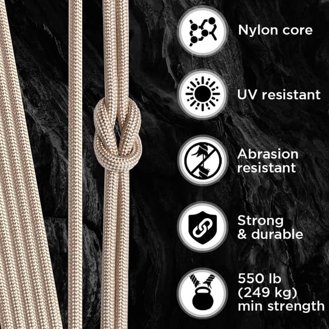 Thumbnail 2 de TECEUM Paracord Type III 550 Beige 15 m