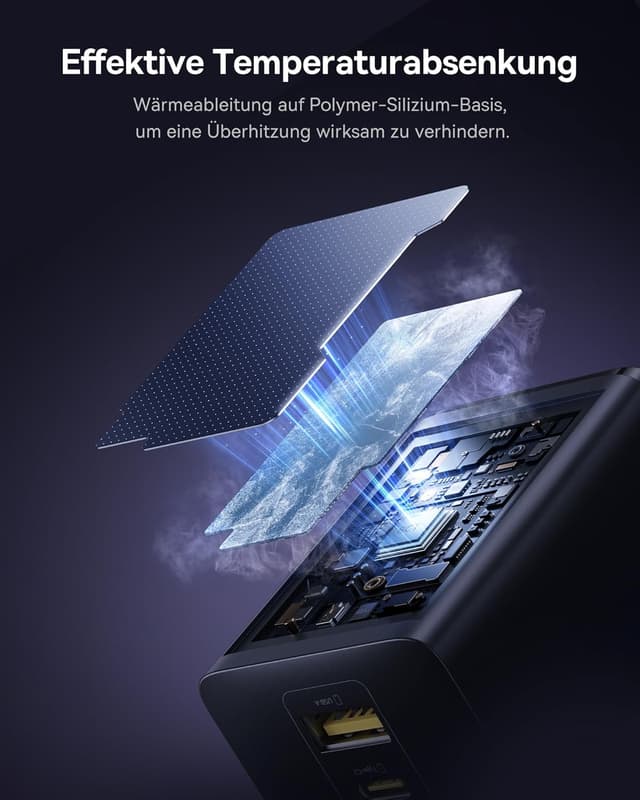 Detalle 2 de Baseus Enerfill 100W Ladegerät 3‑Ports