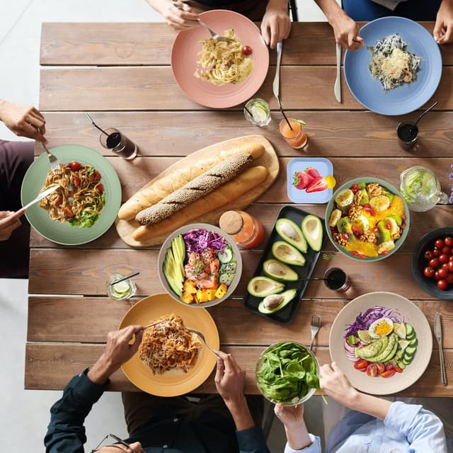 Detalle de 62pcs unbreakable dinnerware set for 5