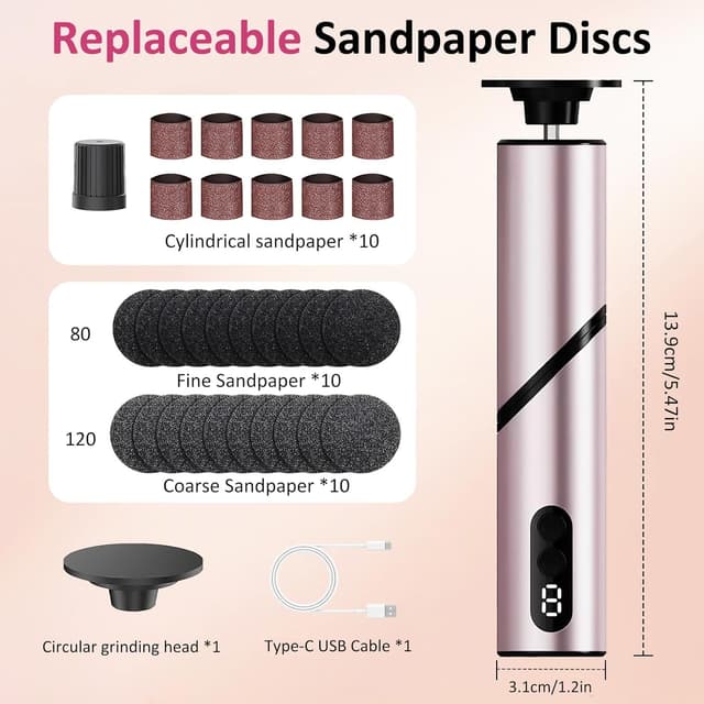 Detalle 2 de MIFXIN electric callus remover 9 speeds