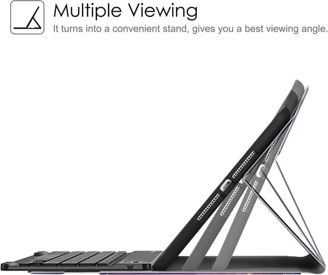 Thumbnail 6 de Fintie Tastatur Hülle für iPad 9,7 2018 (6. Generation) – magnetische QWERTZ Bluetooth-Tastatur mit Pencil-Halter