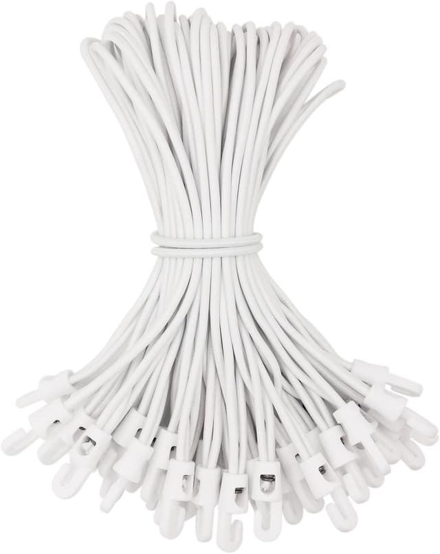 Detalle de Spannwummi mit Haken 25 cm, 50 Stück