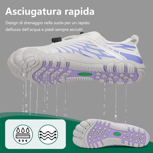 Detalle de SAGUARO Scarpe Barefoot Minimaliste da donna pieghevoli e ad asciugatura rapida (EU 35-43)