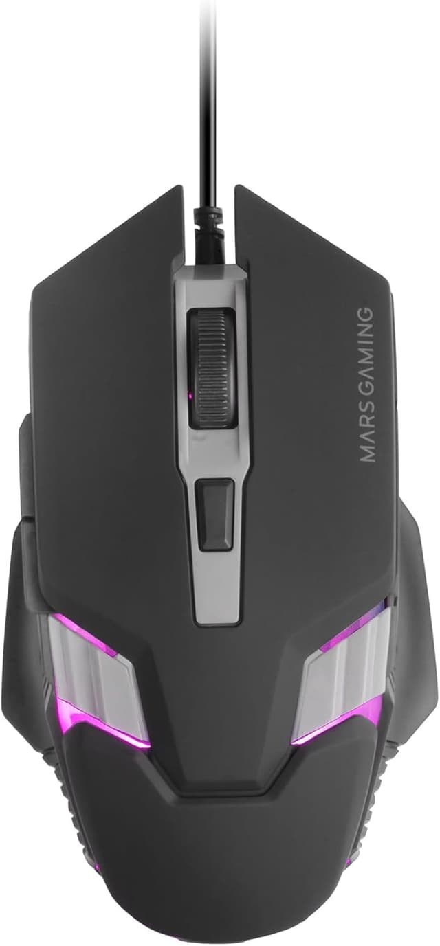Detalle de Mars Gaming MM024 RGB Gaming-Maus mit optischem 4000-DPI-Sensor und On-the-fly DPI