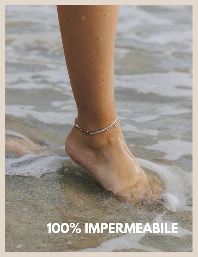 Detalle de Cavigliera da donna GD GOOD.designs a più file regolabile in acciaio inossidabile impermeabile