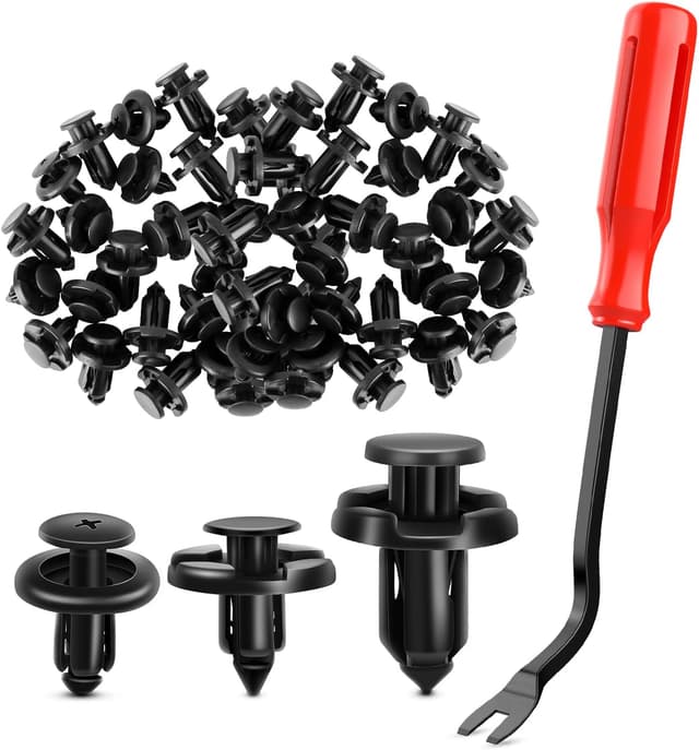 Detalle de GOOACC 100-Piece Push-Type Retainer Clips (7mm, 8mm, 10mm) for Subaru + Bonus Remover