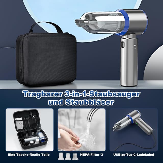 Thumbnail 5 de Handstaubsauger Akku 6000 mAh 3-in-1 đź§ą