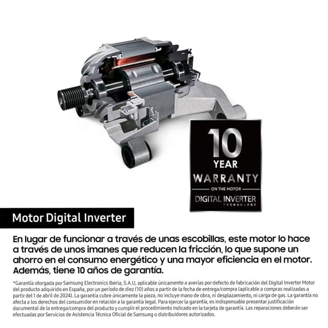 Detalle de Samsung WW90FG3M05TWEC lavadora 9 kg