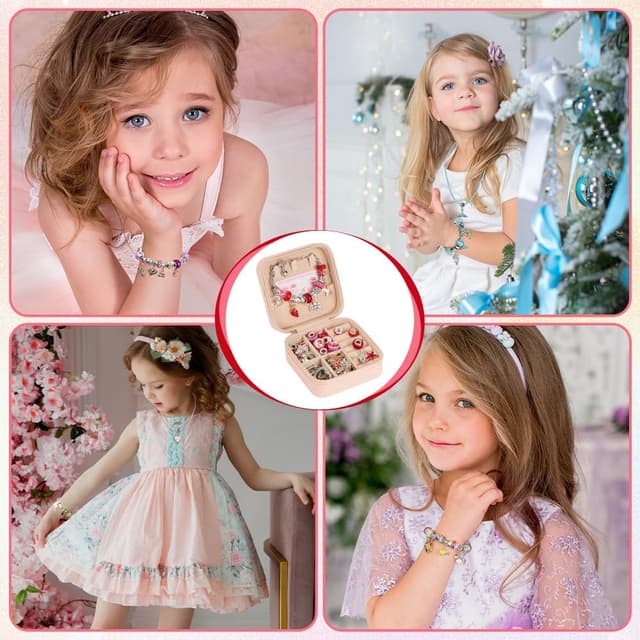 Thumbnail 6 de AUAUY kit braccialetti 66 pezzi rosso