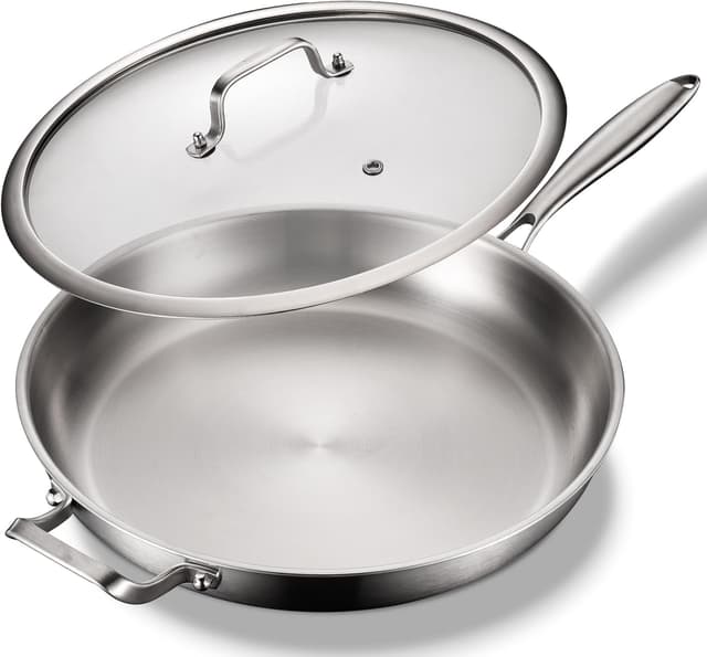 Thumbnail 6 de DELARLO Kitchen Whole Body Tri-Ply 12-inch Frying Pan