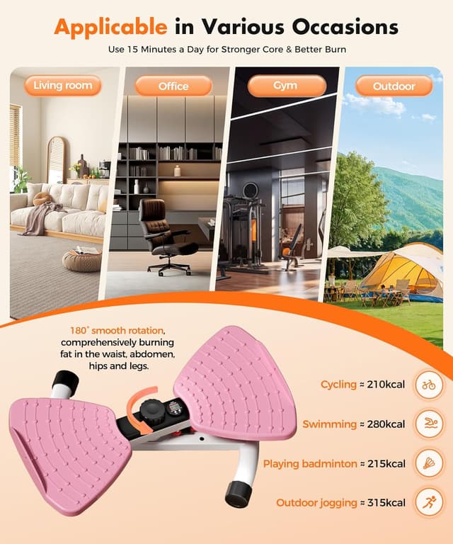 Detalle 2 de RENRUI Waist Twister Machine 300 lbs