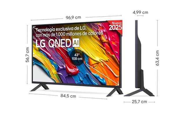 Detalle 2 de LG QNED82 43" 4K Smart TV 2025