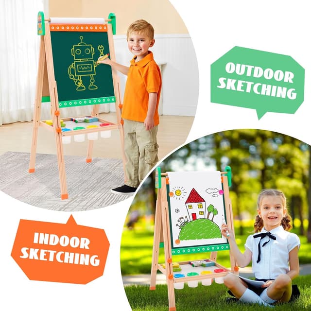 Thumbnail 5 de Pizarra Infantil Caballete Verde 3 en 1