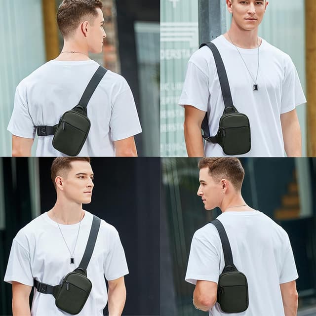 Detalle 2 de flintronic Bolsa Pecho Hombre Pequeña Ligera