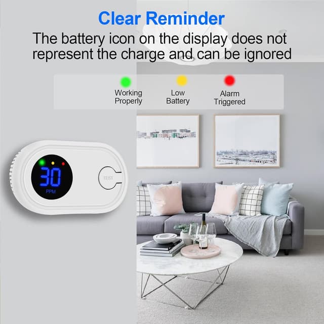 Thumbnail 4 de Carbon Monoxide Detector 123×70×25 mm