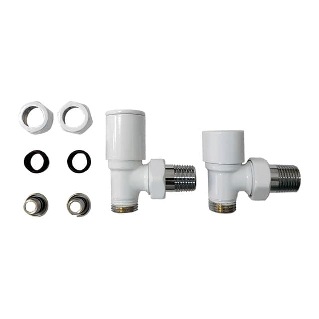 Detalle de Fácula Kit válvula y adaptadores para toallero secador 🛠