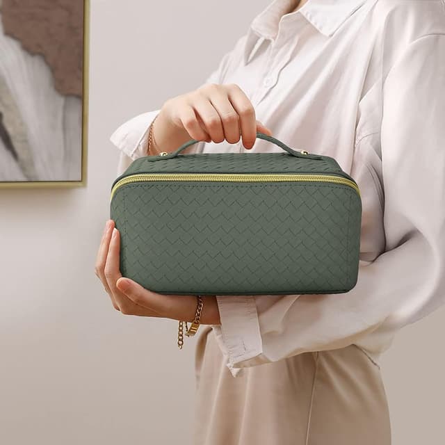 Thumbnail 6 de Aucuu Borsa cosmetica da viaggio in PU impermeabile con scomparti