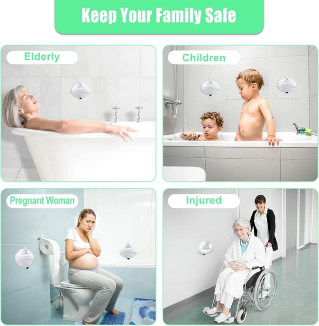 Thumbnail 4 de 2 Paquete Seguridad Agarraderas Baño con Ventosa 250 lb