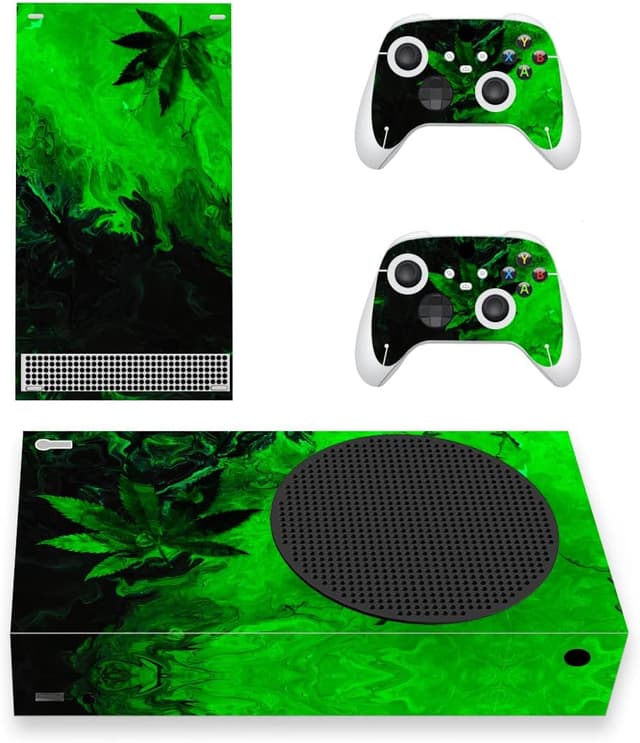 Detalle de playvital Custom Vinyl Skins for Xbox Series S (Field of Devil) – console skin & controller decal set